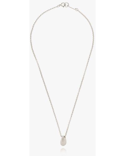 Isabel Marant Pendant Lobster Claw Fastened Necklace - White