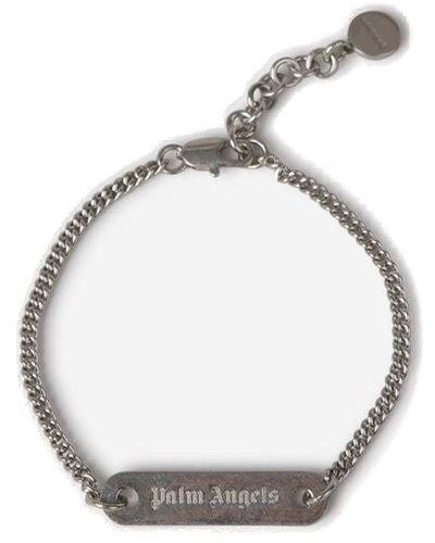 Palm Angels Logo Chain Bracelet - White