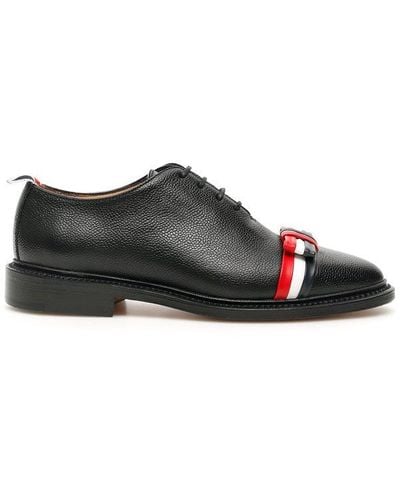 Thom Browne Bow Wholecut Oxford Shoes - Black