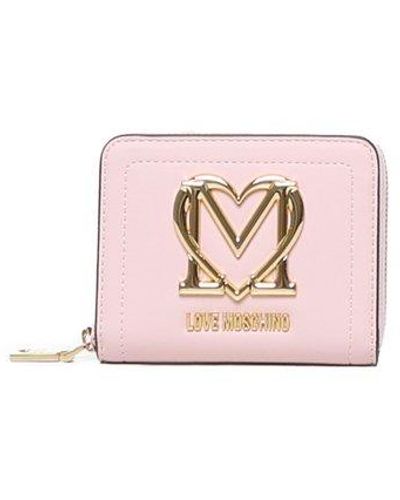 Love Moschino Logo-plaque Zipped Wallet - Pink