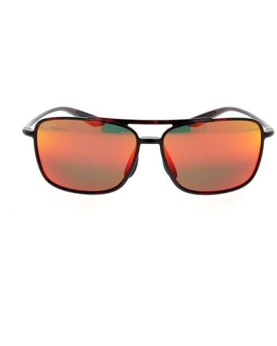 Maui Jim Kaupo Gap Polarized Aviator Sunglasses - Black