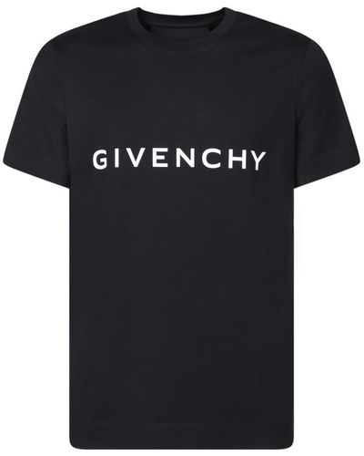Givenchy Logo Printed Crewneck T-shirt - Black