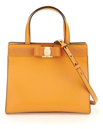 Ferragamo Vara New Handle Bag - Orange