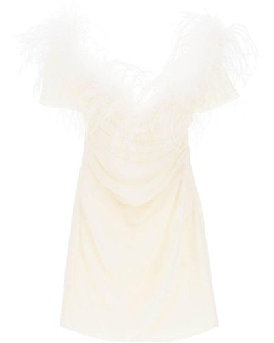 GIUSEPPE DI MORABITO Off-shoulder Mini Dress - White
