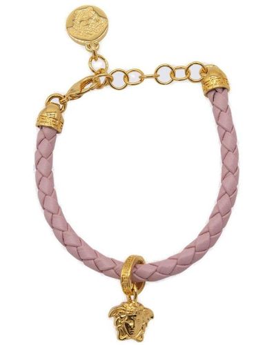 Versace Woven Medusa Charm Bracelet - Pink