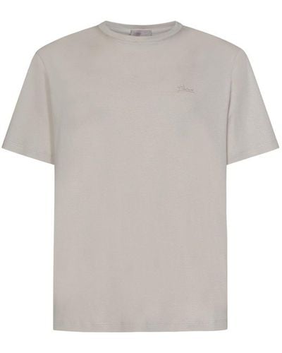 Herno Logo-printed Crewneck T-shirt - Grey