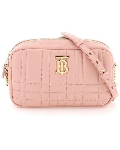 Burberry Quilted Leather Small 'lola' Camera Bag - Pink