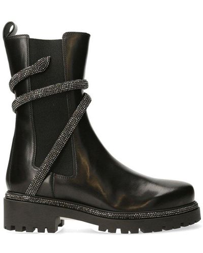 Rene Caovilla René Caovilla Cleo Embellished Boots - Black