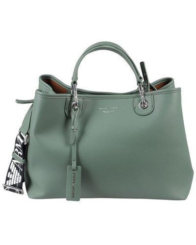 Emporio Armani Pebbled Medium Top Handle Bag - Green