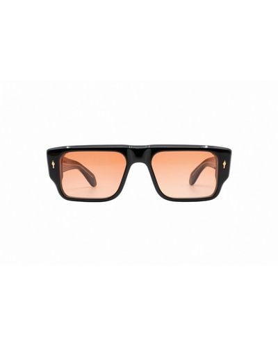 Jacques Marie Mage Devoto Square Frame Sunglasses - Black