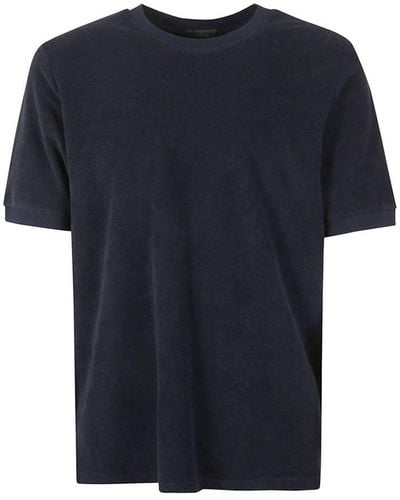 Zanone Crewneck Short-sleeved T-shirt - Blue