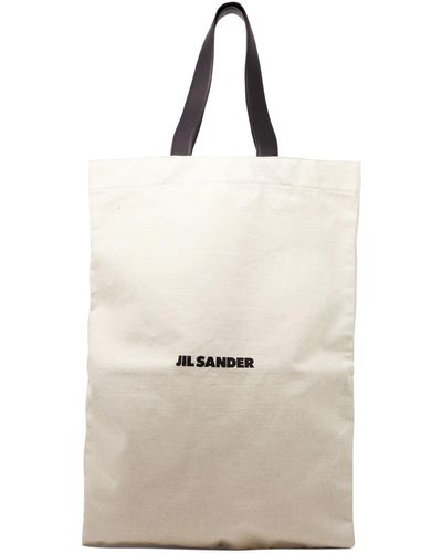 Jil Sander Canvas Shopping Bag - Natural