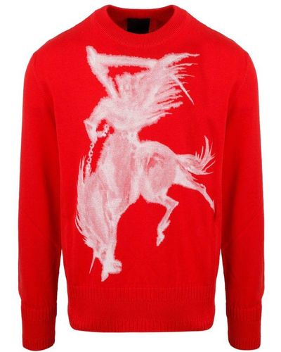 Givenchy Graphic Printed Sweater - Red