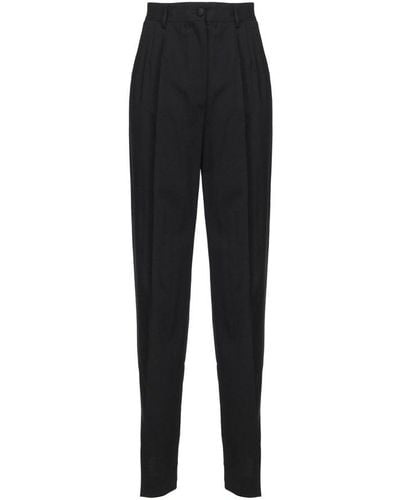 Dolce & Gabbana Tapered Tailored Pants - Black