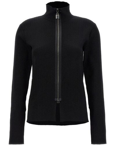 Tom Ford Zip-up Knitted Cardigan - Black