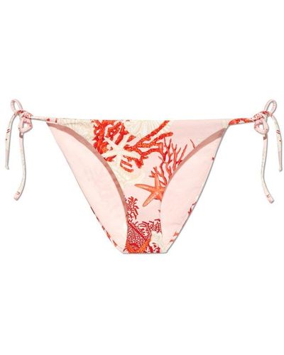 Versace Barocco Sea Tie-fastened Bikini Bottoms - Pink