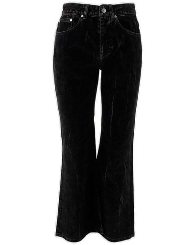 Stella McCartney Logo Patch Flared Jeans - Black