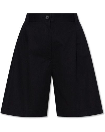 Totême High-waisted Knee-length Shorts - Black