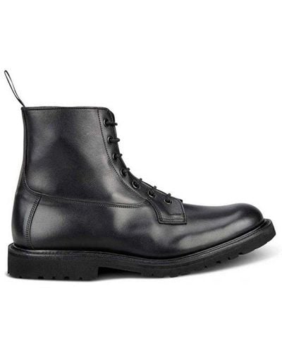 Tricker's Burford Plain Derby Boot - Black