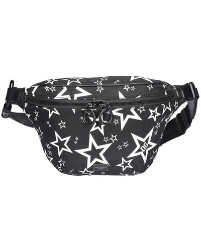 Dolce & Gabbana Star Print Belt Bag - Black