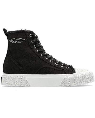 Marc Jacobs Ankle High Top Trainers - Black