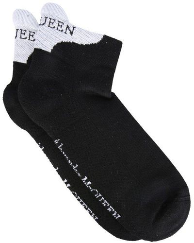 Alexander McQueen Men's Cotton Socks - Black