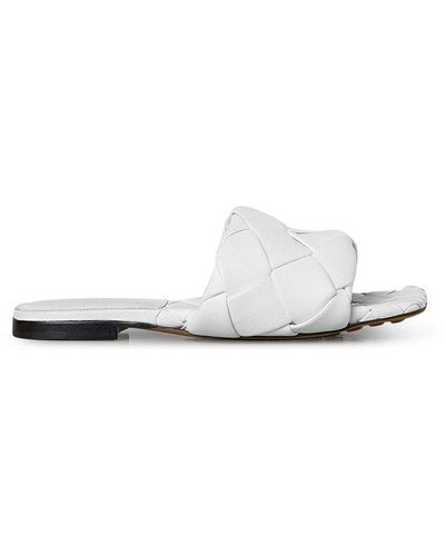 Bottega Veneta Bv Lido Flat Sandals - White
