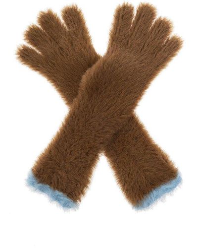 Jacquemus The Neve Gloves - Brown