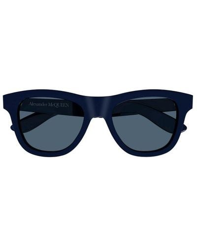 Alexander McQueen Square Frame Sunglasses - Blue
