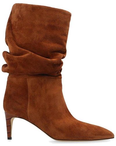 Paris Texas Heeled Ankle Boots - Brown