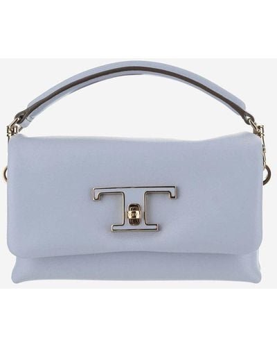 Tod's Timeless Micro Leather Flap T Bag - Blue