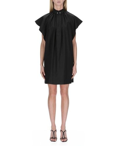 Max Mara Studio Ruffled Mini Dress - Black