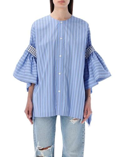 Junya Watanabe Striped Shirt - Blue