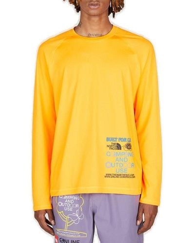 The North Face X Online Ceramics Long-sleeved Crewneck T-shirt - Yellow
