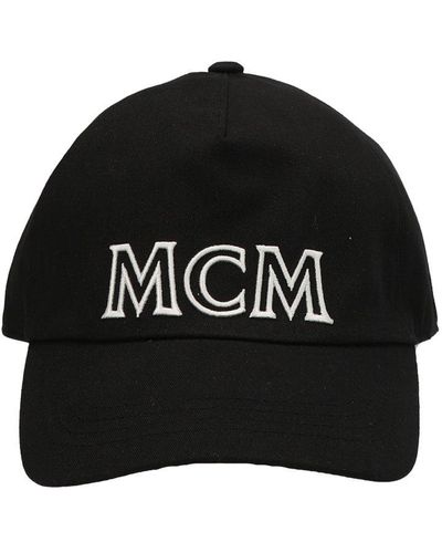 MCM Logo Embroidery Cap - Black