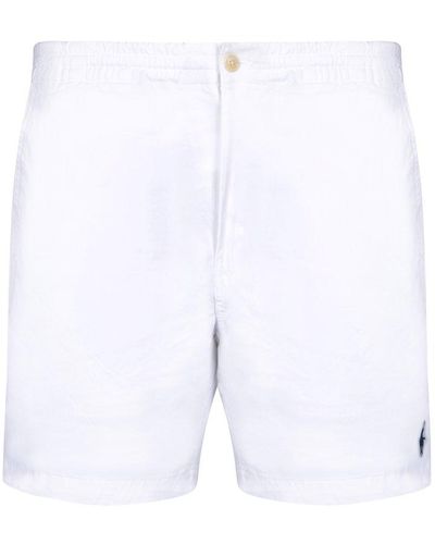 Polo Ralph Lauren Pony Embroidered Shorts - White