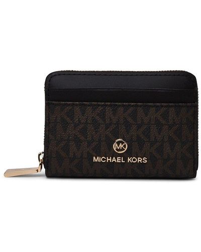 MICHAEL Michael Kors Canvas Jet Set Wallet - Black
