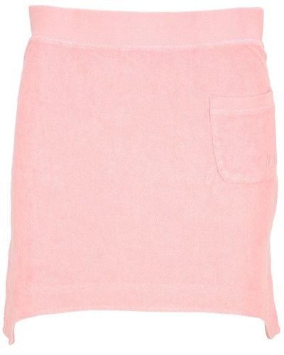 Helmut Lang Asymmetric-hem Mini Skirt - Pink