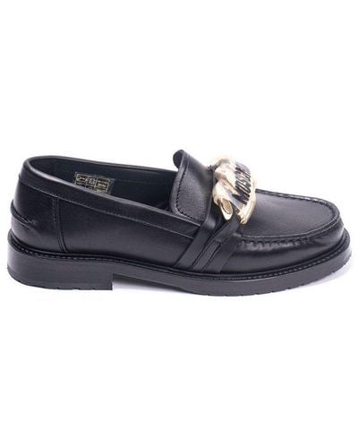 Moschino Chain-link Slip-on Loafers - Grey