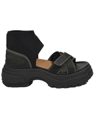 Maison Margiela Touch-strap Open Toe Sandals - Black