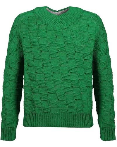 Bottega Veneta Knit Intrecciato - Green