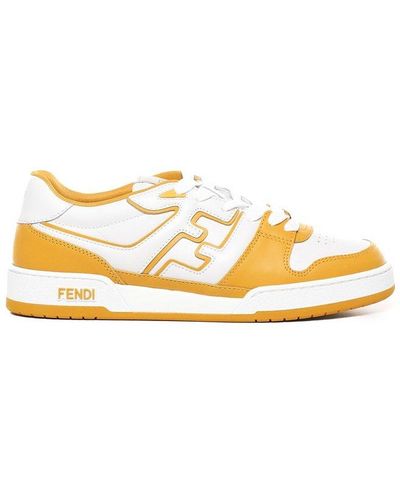 Fendi Match Colourblock Sneakers - Yellow