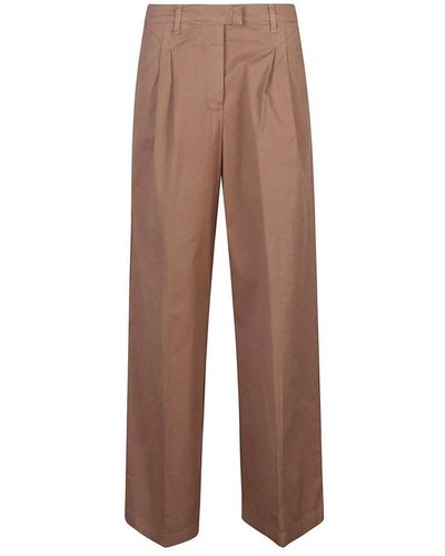 Pinko Robotech Pleated Trousers - Brown