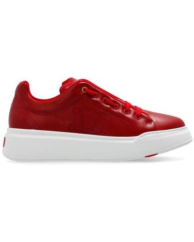 Max Mara Maxicny Lace-up Sneakers - Red