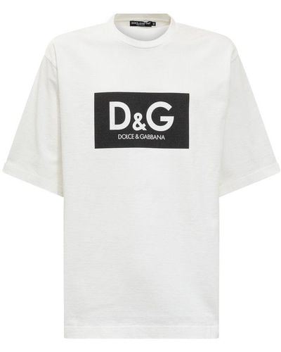 Dolce & Gabbana Cotton Crew-neck T-shirt - White