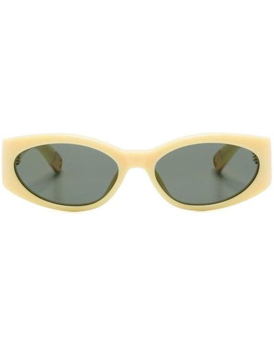 Jacquemus Oval Frame Sunglasses - Green