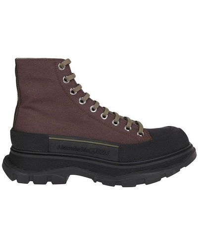 Alexander McQueen Tread Slick Boots - Brown