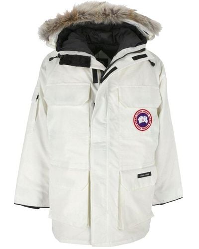 Canada Goose Expedition Hooded Down Parka - White