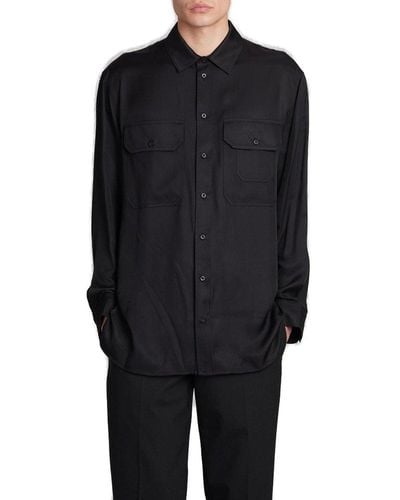 Neil Barrett Long-sleeved Buttoned Shirt - Black