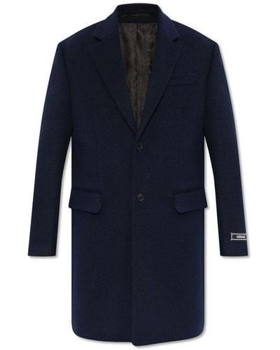 Versace Wool Coat - Blue